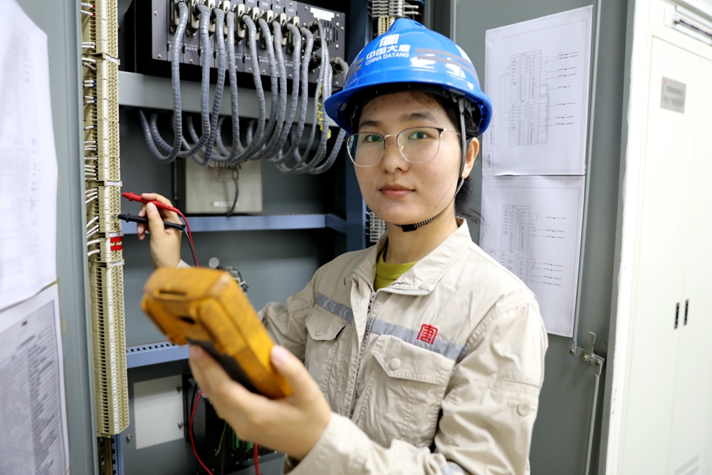 2.韓城第二發電公司繼電保護班李玉珍（曹軍科攝）.jpg